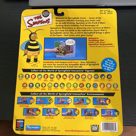 The Simpsons bumblebee man Intelli-Tronic voice activation toy. - Picture 2 of 2